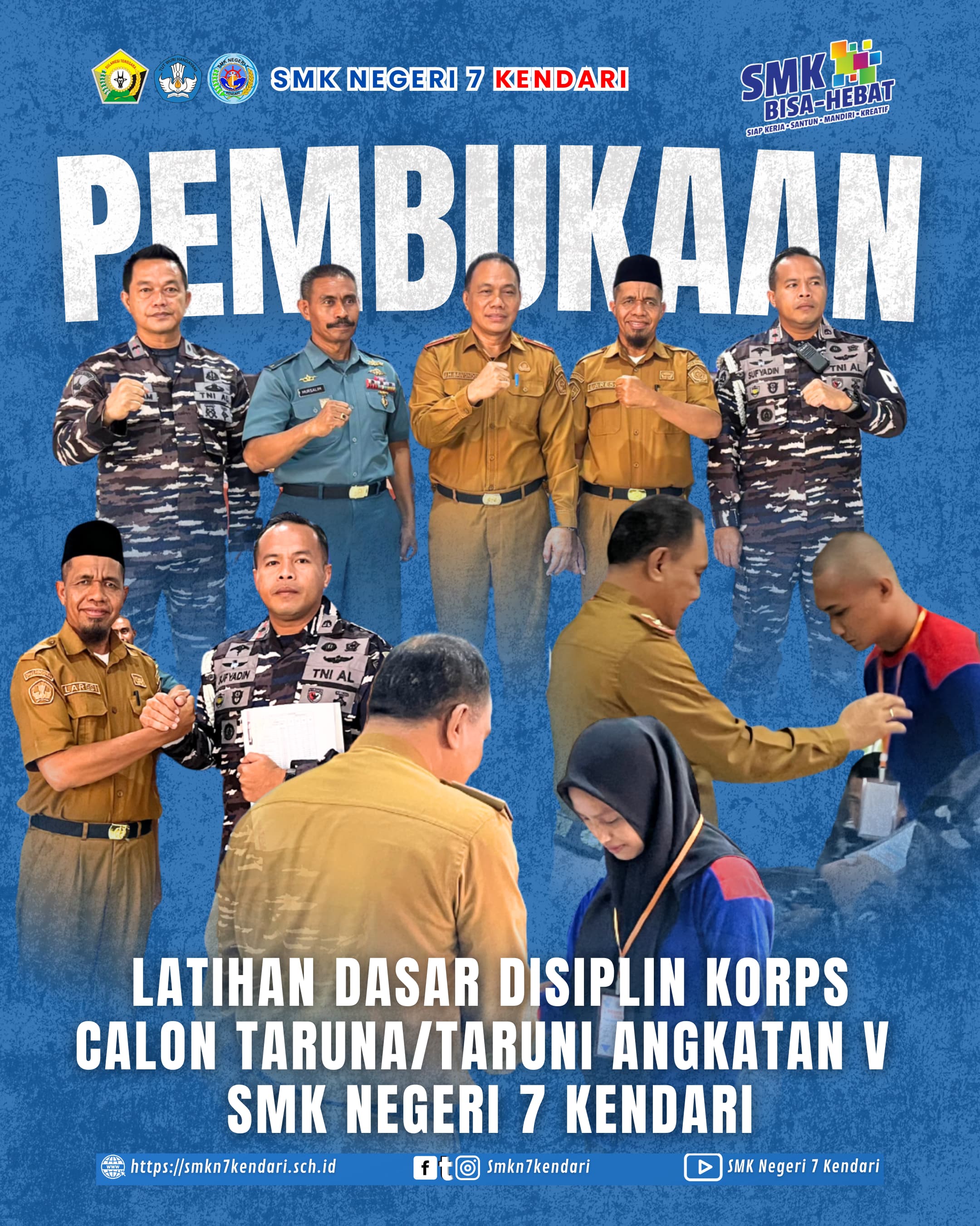 Latihan Dasar Disiplin Korps (LDDK) Angkatan V SMK Negeri 7 Kendari 2025